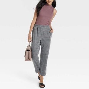 a new day Black and Gray Plaid Joggers